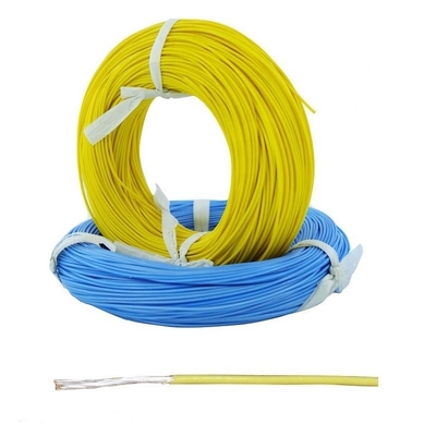 kwaliteit  Yellow Color PTFE Insulated Wires 8 12 18 20 26 28 30 Awg PTFE Wire Fabriek