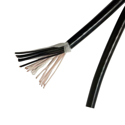 24AWG de multi Flexibele Elektro Zwarte Kabel van de Kernentpe Geïsoleerde Schede