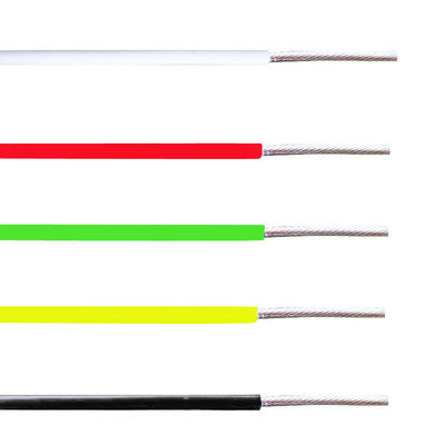 Zilveren bekleed koper PFA geïsoleerde haakdraad met 1-5 kernopties en 0,05-6 mm2 groottebereik voor hoge temperatuurtoepassingen