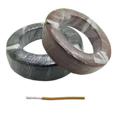 24awg 19/36 PFA geïsoleerde zilvergeplatte koperdraad met chemische weerstand en 9 kleuren beschikbaar