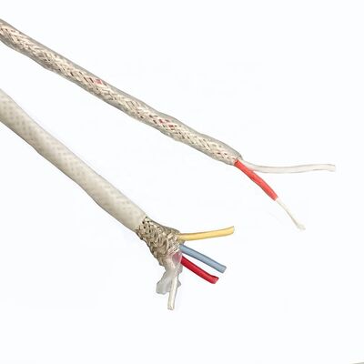 4-aderige gefluoreerde kunststof afgeschermde kabel met verzilverde gevlochten FEP PFA PTFE isolatie
