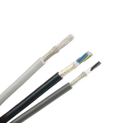 4-aderige gefluoreerde kunststof afgeschermde kabel met verzilverde gevlochten FEP PFA PTFE isolatie