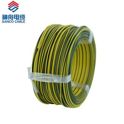 Yellow Green Grounding Cable 0.5mm2 Earth Flexible PVC Copper Wire